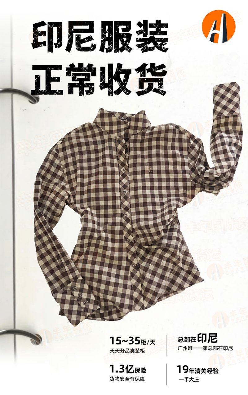 印尼散货服装拼箱出海，正常收货装柜专线直达发货-广东丰年国际物流